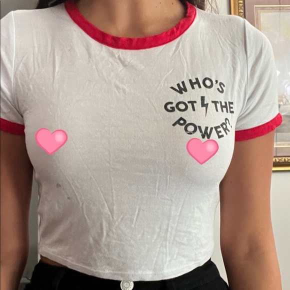 Who’s Got The Power? BABES Crop Top - Picture 2 of 5